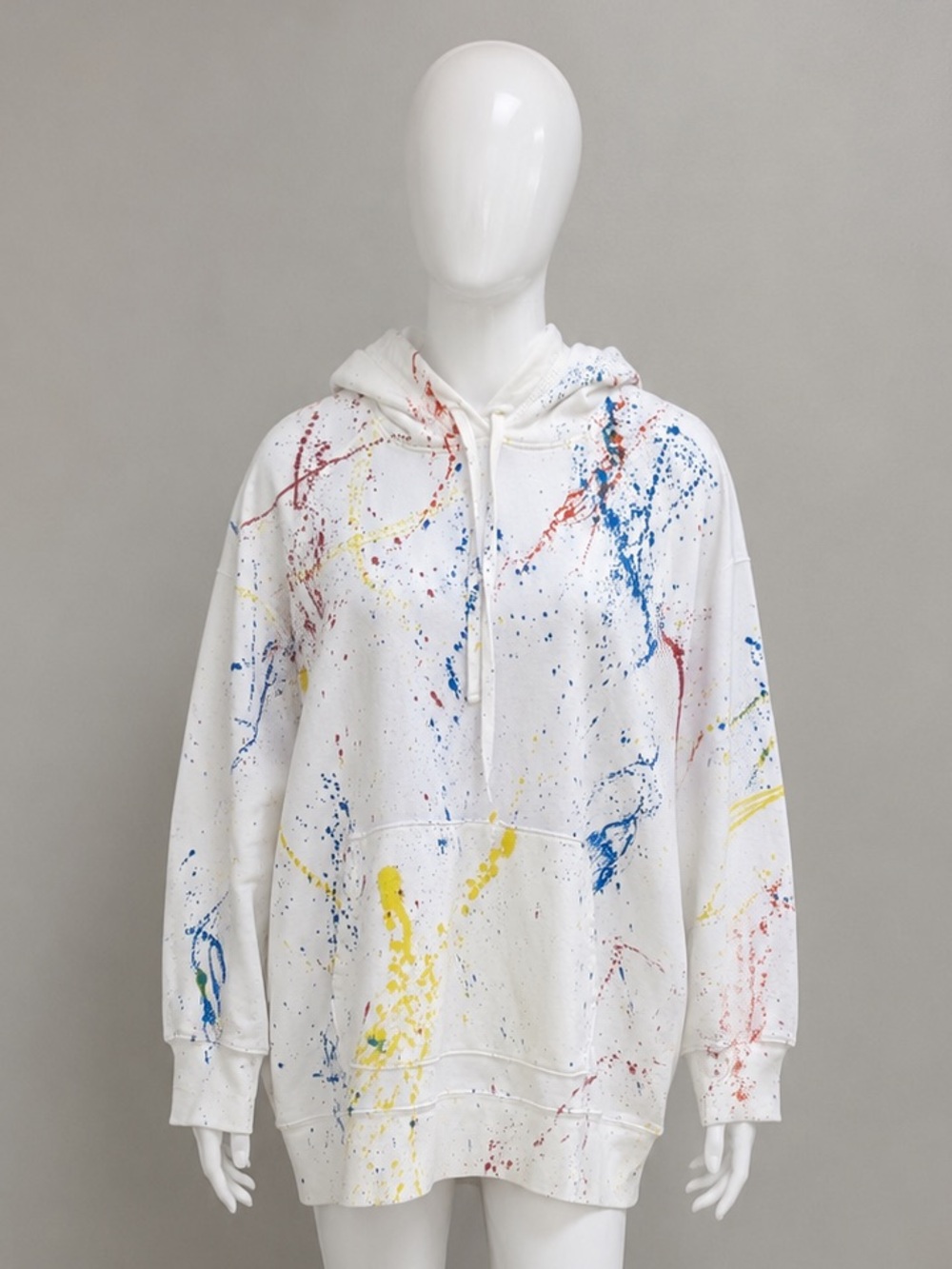 $298 retail - ATM Anthony Thomas Melillo  hand painted - oversized hoodie